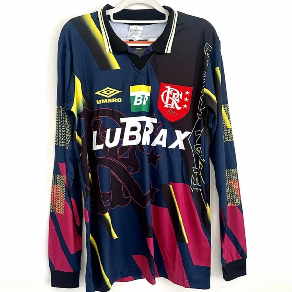 Flamengo 1997/98 Retro Goalkeeper Long Sleeve Jersey Fan Version - Front View | KFCOOL
