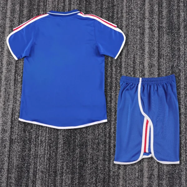 France 2000 Retro Home Kids Kit Fan Version - Back View | KFCOOL