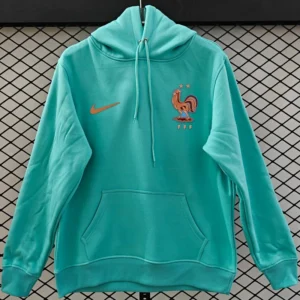 France 2025/26 Green Hoody - Front View | KFCOOL