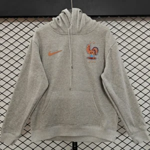 France 2025/26 Grey Hoody - Front View | KFCOOL