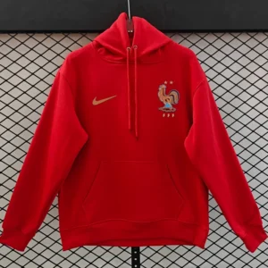 France 2025/26 Red Hoody - Front View | KFCOOL
