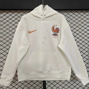 France 2025/26 White Hoody - Front View | KFCOOL