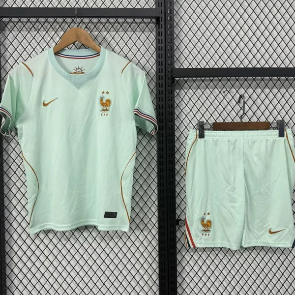 France 2026/27 Away Kids Kit Fan Version - Front View | KFCOOL
