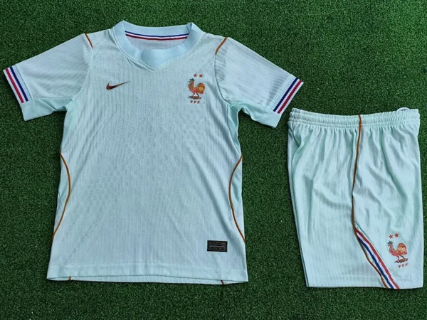 France 2026/27 Away Kids Kit Player Version - Back View | KFCOOL