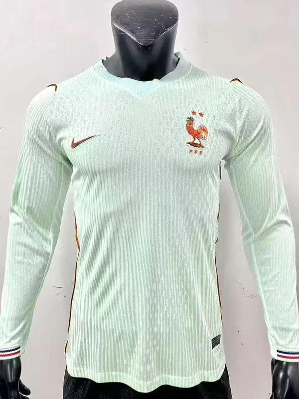 France 2026/27 Away Long Sleeve Jersey Player Version - Front View | KFCOOL