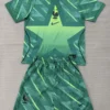 France 2026/27 Goalkeeper Green Kids Kit Fan Version - Front View | KFCOOL