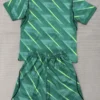 France 2026/27 Goalkeeper Green Kids Kit Fan Version - Back View | KFCOOL