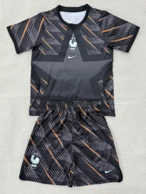 France 2026/27 Goalkeeper Grey Kids Kit Fan Version - Front View France 2026/27 Goalkeeper Grey Kids Kit Fan Version - Front View | KFCOOL