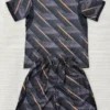 France 2026/27 Goalkeeper Grey Kids Kit Fan Version - Back View | KFCOOL