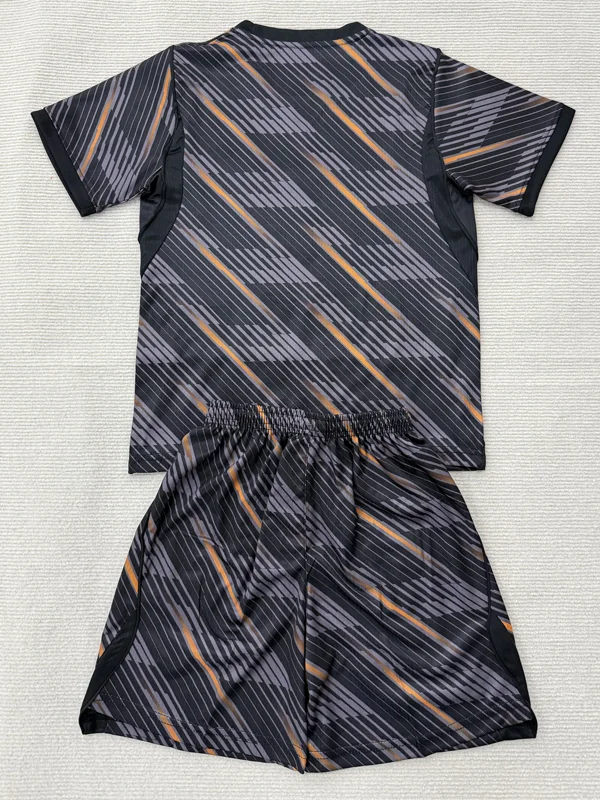 France 2026/27 Goalkeeper Grey Kids Kit Fan Version - Back View | KFCOOL