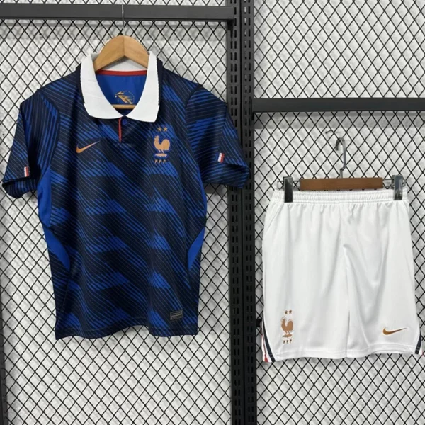 France 2026/27 Home Kids Kit Fan Version - Front View | KFCOOL