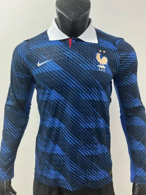 France 2026/27 Home Long Sleeve Jersey Player Version - Front View | KFCOOL