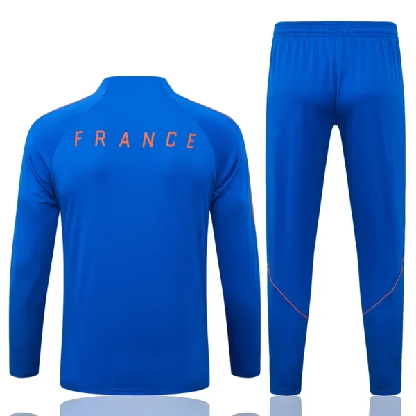 France 2026/27 Blue Half Pull Tracksuit - Back View | KFCOOL