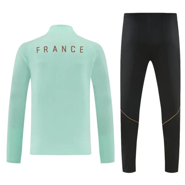 France 2026/27 Green Half Pull Tracksuit - Back View - KFCool – Football Jerseys & Soccer Kits Store France 2026/27 Green Half Pull Tracksuit - Back View | KFCOOL