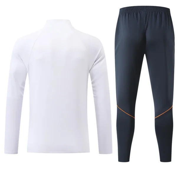 France 2026/27 White Half Pull Tracksuit - Back View | KFCOOL