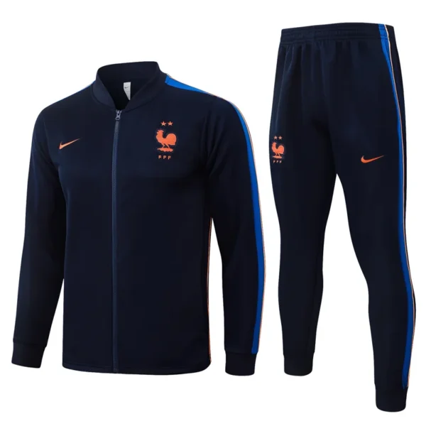 France 2026/27 Blue Jacket Tracksuit - Front View | KFCOOL