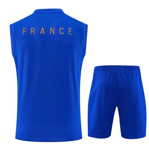 France 2026/27 Navy Sleeveless Shorts - Back View | KFCOOL