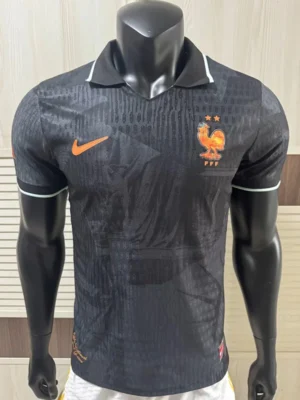 France 2026/27 Black Training Shirt Player Version - Front View France 2026/27 Black Training Shirt Player Version - Front View | KFCOOL