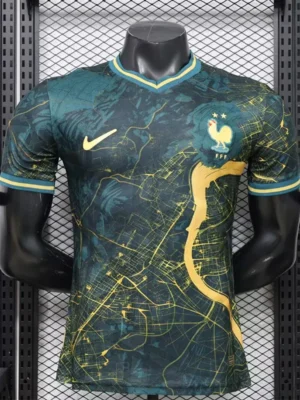 France 2026/27 Green Special Edition Training Shirt Player Version - Front View France 2026/27 Green Special Edition Training Shirt Player Version - Front View | KFCOOL