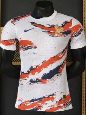 France 2026/27 White Blue Special Edition Training Shirt Player Version - Front View | KFCOOL