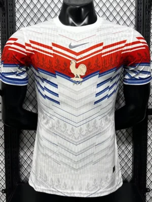 France 2026/27 White Red Special Edition Training Shirt Player Version - Front View | KFCOOL