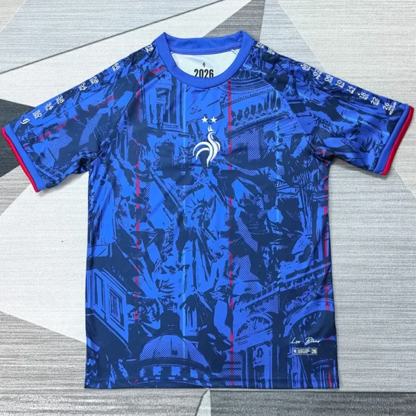 France 2026/27 Blue Special Edition Training Shirt - Front View France 2026/27 Blue Special Edition Training Shirt - Front View | KFCOOL