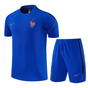 France 2026/27 Navy Training Short Suit - Front View France 2026/27 Navy Training Short Suit - Front View | KFCOOL