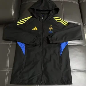 France 2026/27 Black Windbreaker - Front View France 2026/27 Black Windbreaker - Front View | KFCOOL