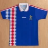 France 1994/95 Retro Home Jersey Fan Version - Front View | KFCOOL