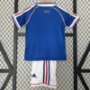 France 1998/99 Retro Home Kids Kit Fan Version - Back View | KFCOOL