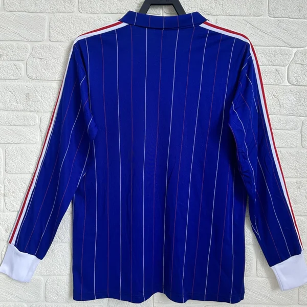 France 1980/82 Retro Home Long Sleeve Jersey Fan Version - Back View France 1980/82 Retro Home Long Sleeve Jersey Fan Version - Back View | KFCOOL