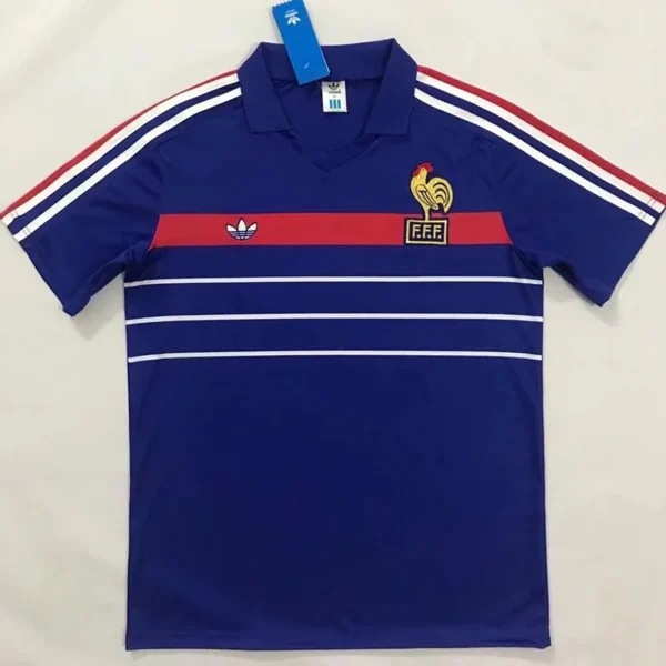 France 1984/86 Retro Home Jersey Fan Version - Front View France 1984/86 Retro Home Jersey Fan Version - Front View | KFCOOL