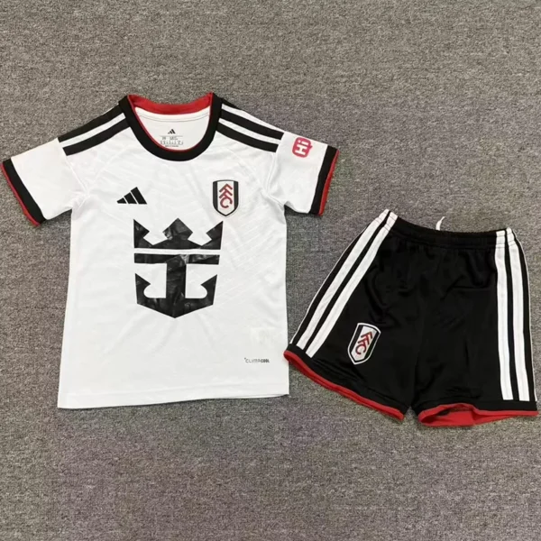 Fulham 2026/27 Home Kids Kit Fan Version - Front View | KFCOOL