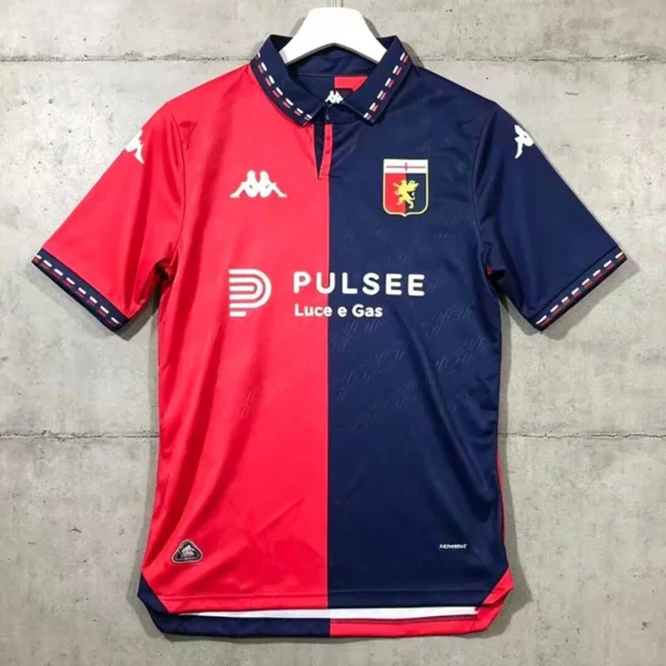 Genoa 2026/27 Home Jersey Fan Version - Front View Genoa 2026/27 Home Jersey Fan Version - Front View | KFCOOL