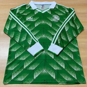 Germany 1990 Retro Away Long Sleeve Jersey Fan Version - Front View | KFCOOL