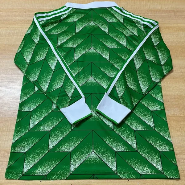 Germany 1990 Retro Away Long Sleeve Jersey Fan Version - Back View Germany 1990 Retro Away Long Sleeve Jersey Fan Version - Back View | KFCOOL