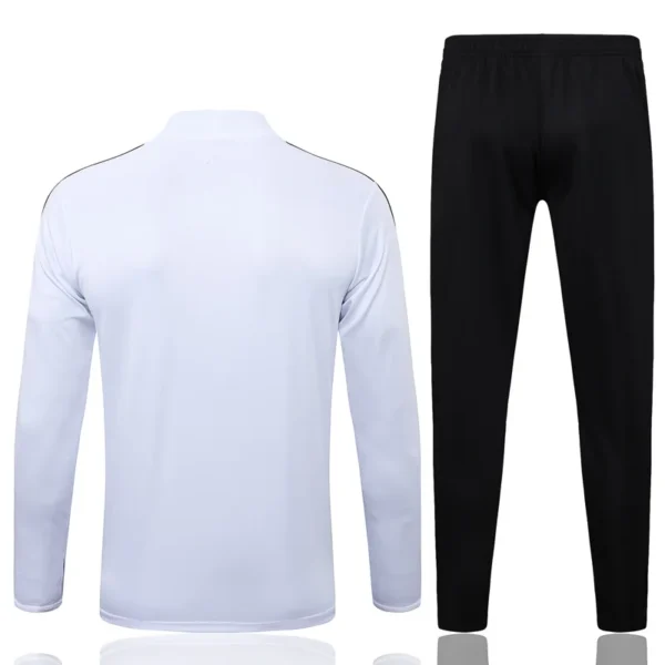Germany 2025/26 White Half Pull Tracksuit - Back View - KFCool – Football Jerseys & Soccer Kits Store Germany 2025/26 White Half Pull Tracksuit - Back View | KFCOOL