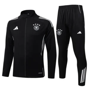 Germany 2025/26 Black Jacket Tracksuit - Front View | KFCOOL