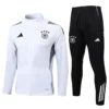 Germany 2025/26 White Black Jacket Tracksuit - Front View - KFCool – Football Jerseys & Soccer Kits Store Germany 2025/26 White Black Jacket Tracksuit - Front View | KFCOOL