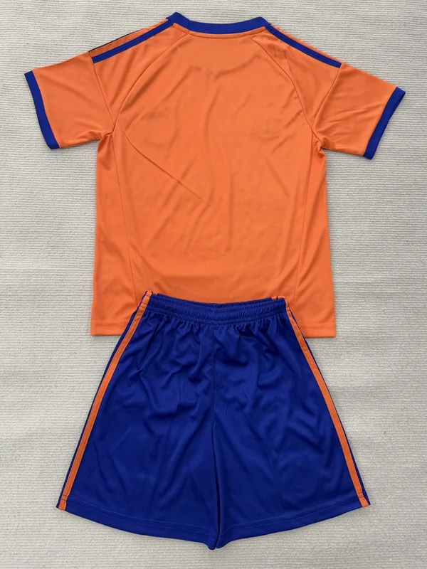 Germany 2026/27 Goalkeeper Orange Kids Kit Fan Version - Back View | KFCOOL