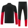 Germany 2026/27 Black Red Half Pull Tracksuit - Back View | KFCOOL