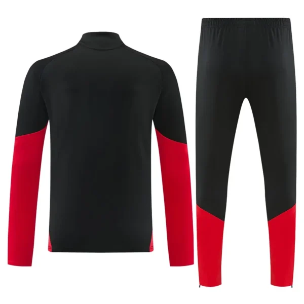 Germany 2026/27 Black Red Half Pull Tracksuit - Back View | KFCOOL