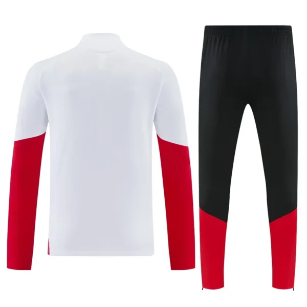 Germany 2026/27 White Half Pull Tracksuit - Back View - KFCool – Football Jerseys & Soccer Kits Store Germany 2026/27 White Half Pull Tracksuit - Back View | KFCOOL