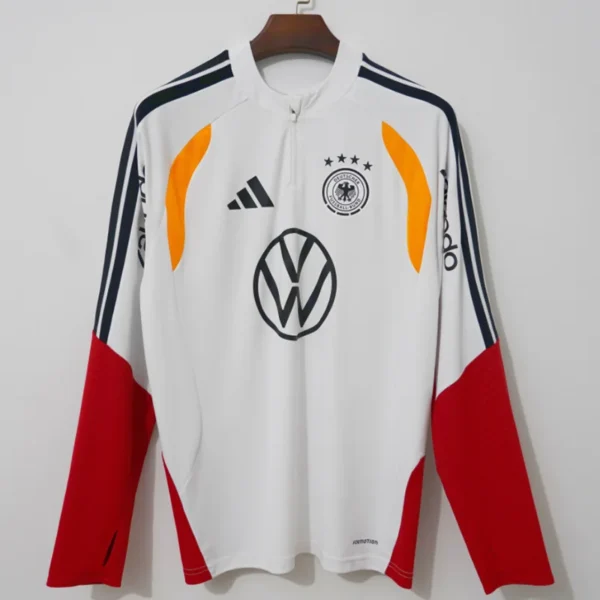 Germany 2026/27 Red White Half Pull Tracksuit - Back View | KFCOOL