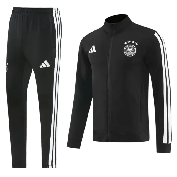 Germany 2026/27 Black Jacket Tracksuit - Front View | KFCOOL