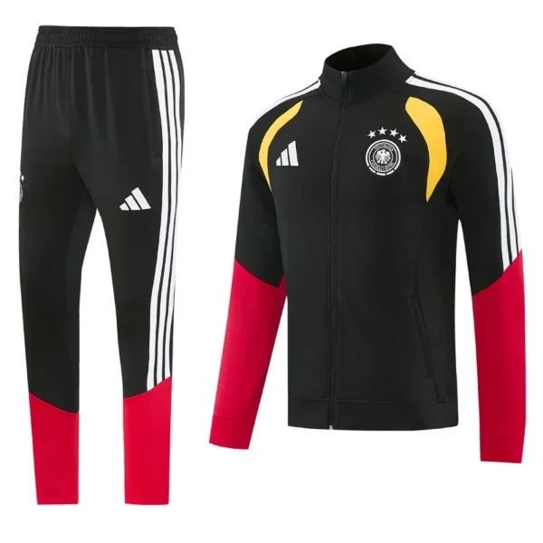Germany 2026/27 Black Red Jacket Tracksuit - Front View - KFCool – Football Jerseys & Soccer Kits Store Germany 2026/27 Black Red Jacket Tracksuit - Front View | KFCOOL