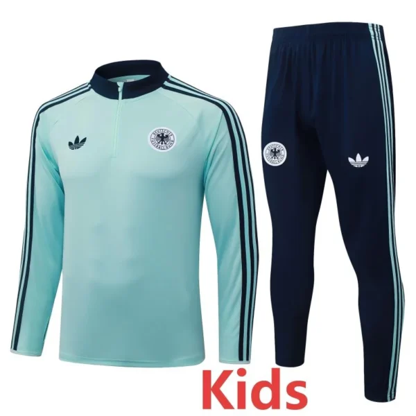 Germany 2026/27 Kids Half Pull Tracksuit - Front View - KFCool – Football Jerseys & Soccer Kits Store Germany 2026/27 Kids Half Pull Tracksuit - Front View | KFCOOL