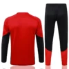 Germany 2026/27 Red Kids Half Pull Tracksuit - Back View | KFCOOL