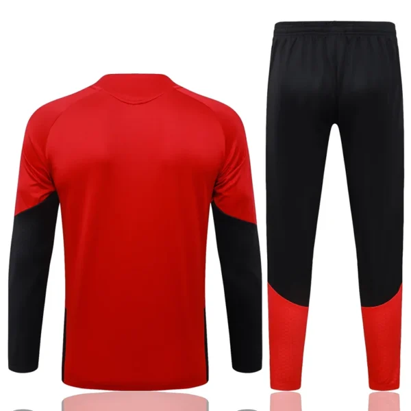 Germany 2026/27 Red Kids Half Pull Tracksuit - Back View | KFCOOL