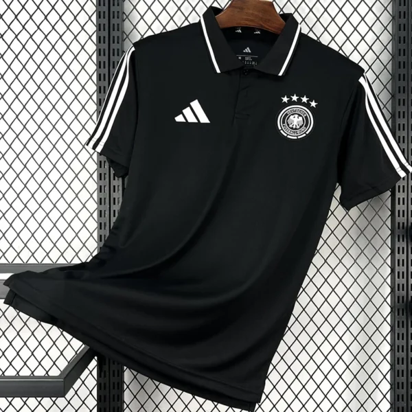 Germany 2026/27 Black Polo Shirt - Front View | KFCOOL
